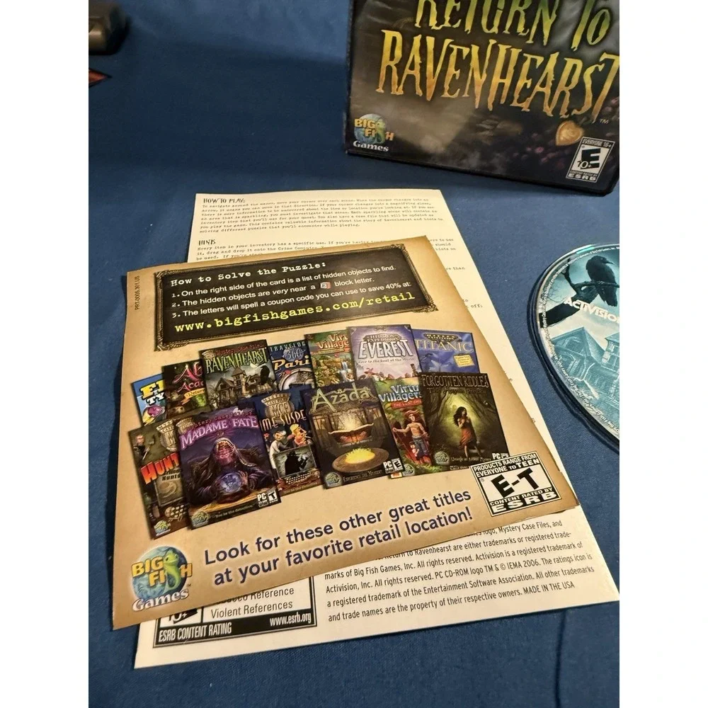 return to ravenhearst big fish mystery case files pc game